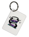 Panda DJ Aluminum Keyring Tag-Keyring-TooLoud-White-Davson Sales