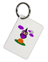 Owl Purple Aluminum Keyring Tag-Keyring-TooLoud-White-Davson Sales