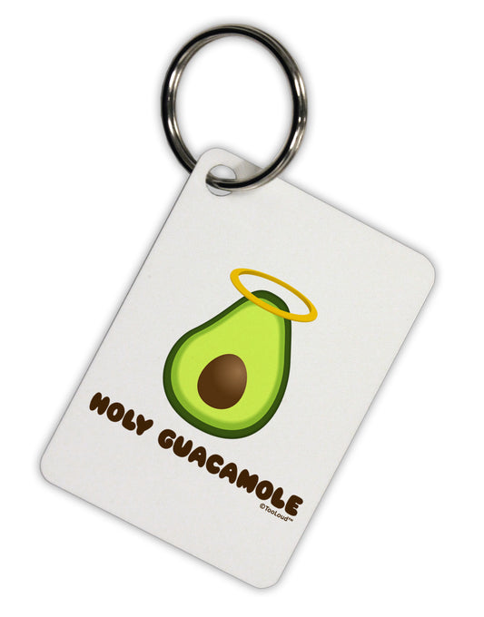 Holy Guacamole Design Aluminum Keyring Tag by TooLoud-Keyring-TooLoud-White-Davson Sales