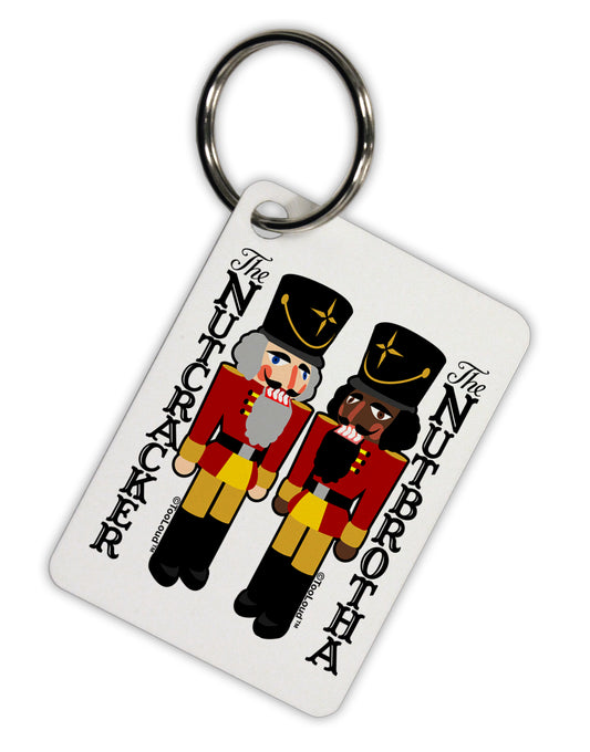 The Nutcracker and Nutbrotha Aluminum Keyring Tag by TooLoud-TooLoud-White-Davson Sales