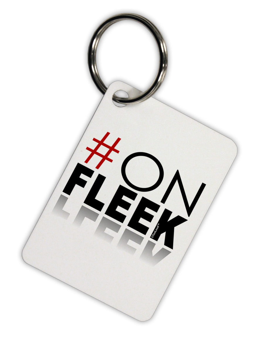 Hashtag On Fleek Aluminum Keyring Tag-Keyring-TooLoud-White-Davson Sales