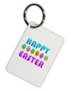 Happy Easter Decorated Eggs Aluminum Keyring Tag-Keyring-TooLoud-White-Davson Sales