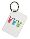 Scary Bunny Tri-color Aluminum Keyring Tag-Keyring-TooLoud-White-Davson Sales