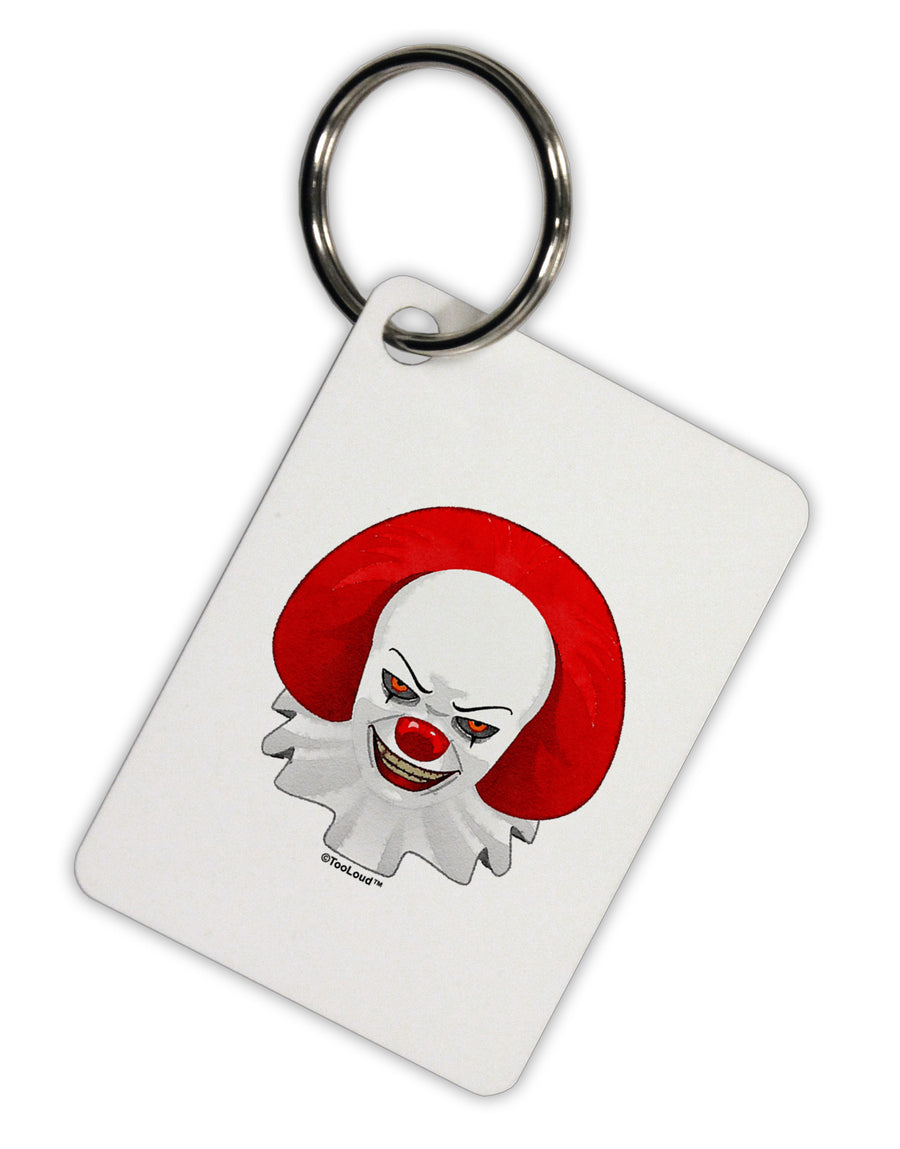 Scary Clown Watercolor Aluminum Keyring Tag-Keyring-TooLoud-White-Davson Sales