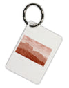 Red Planet Landscape Aluminum Keyring Tag-Keyring-TooLoud-White-Davson Sales