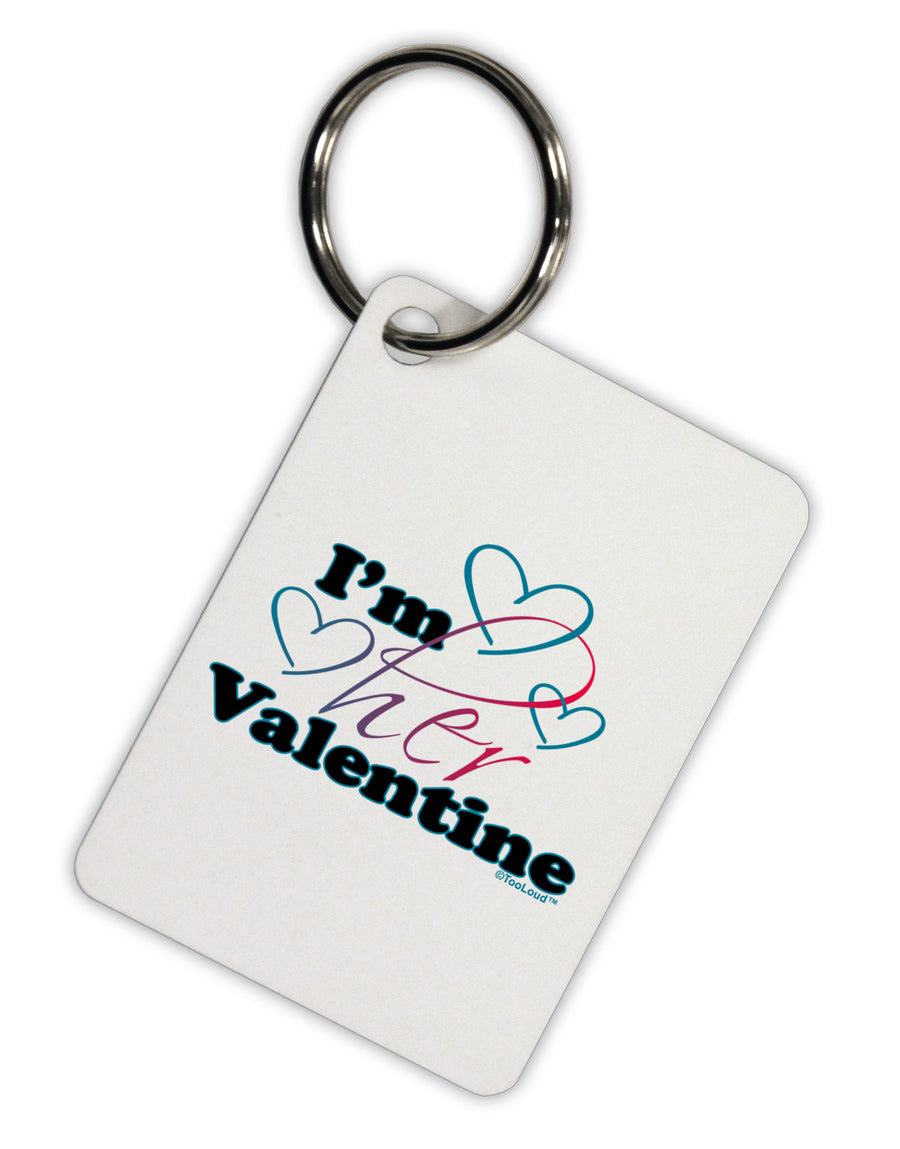 I'm HER Valentine Aluminum Keyring Tag-Keyring-TooLoud-White-Davson Sales