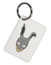 Scary Bunny Face Aluminum Keyring Tag-Keyring-TooLoud-White-Davson Sales