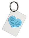 Adoption is When - Mom and Son Quote Aluminum Keyring Tag by TooLoud-Keyring-TooLoud-White-Davson Sales