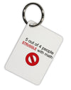 5 out of 4 People Funny Math Humor Aluminum Keyring Tag by TooLoud-TooLoud-Davson Sales