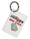 Heroes Dog Tags Aluminum Keyring Tag-Keyring-TooLoud-White-Davson Sales