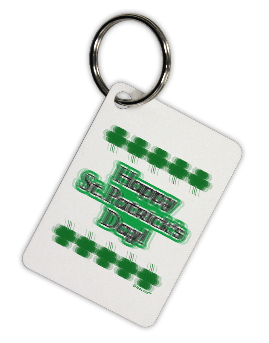 Seeing Double St. Patrick's Day Aluminum Keyring Tag-Keyring-TooLoud-White-Davson Sales