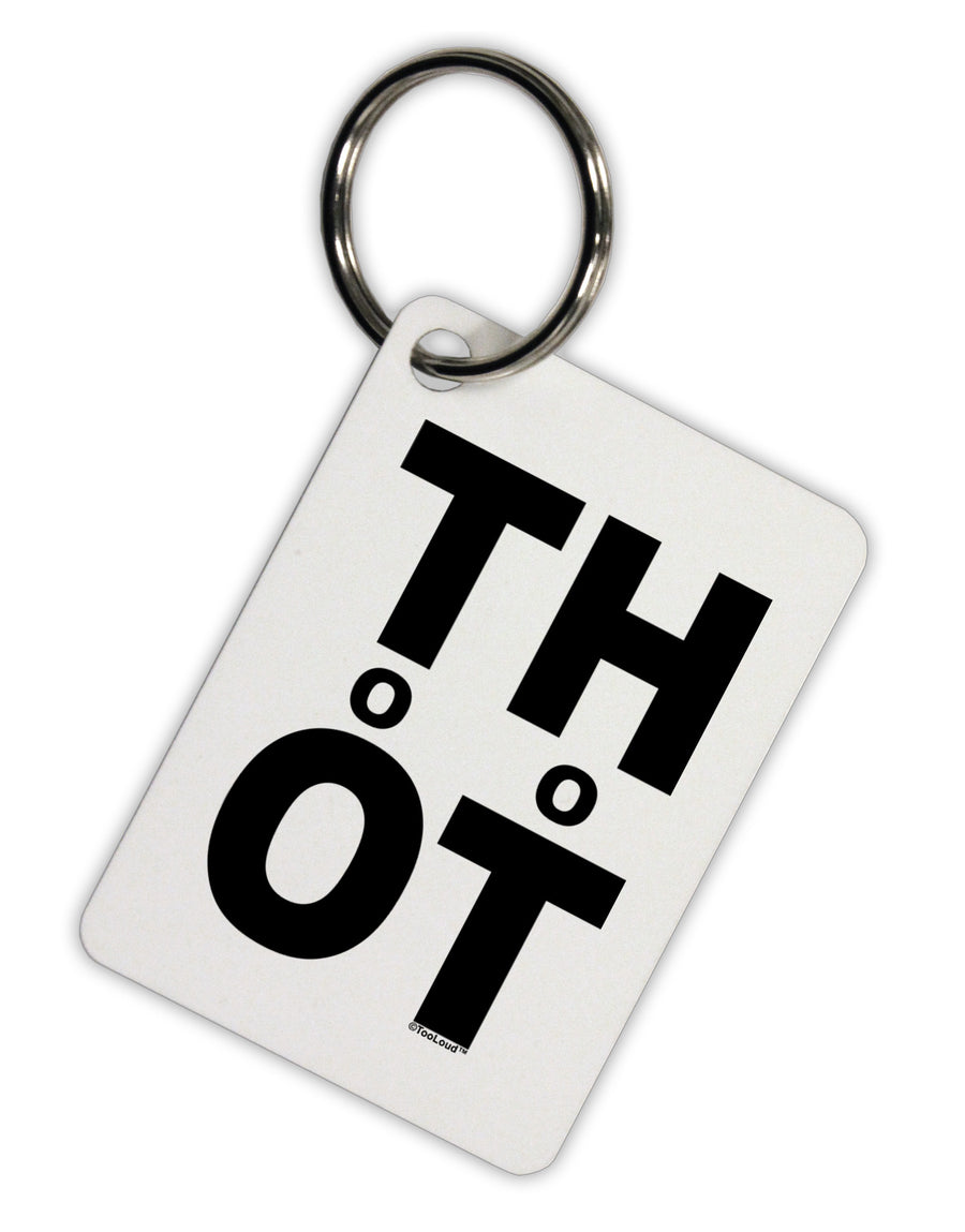 THOT Too Hot Aluminum Keyring Tag-Keyring-TooLoud-White-Davson Sales