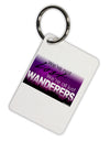 We're All Just Wanderers Aluminum Keyring Tag-Keyring-TooLoud-White-Davson Sales