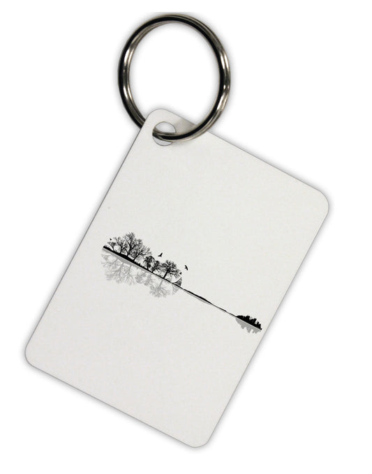 Nature's Harmony Guitar Aluminum Keyring Tag by TooLoud-Keychains-TooLoud-Davson Sales