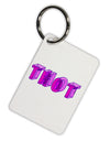 THOT Artistic Text Aluminum Keyring Tag-Keyring-TooLoud-White-Davson Sales