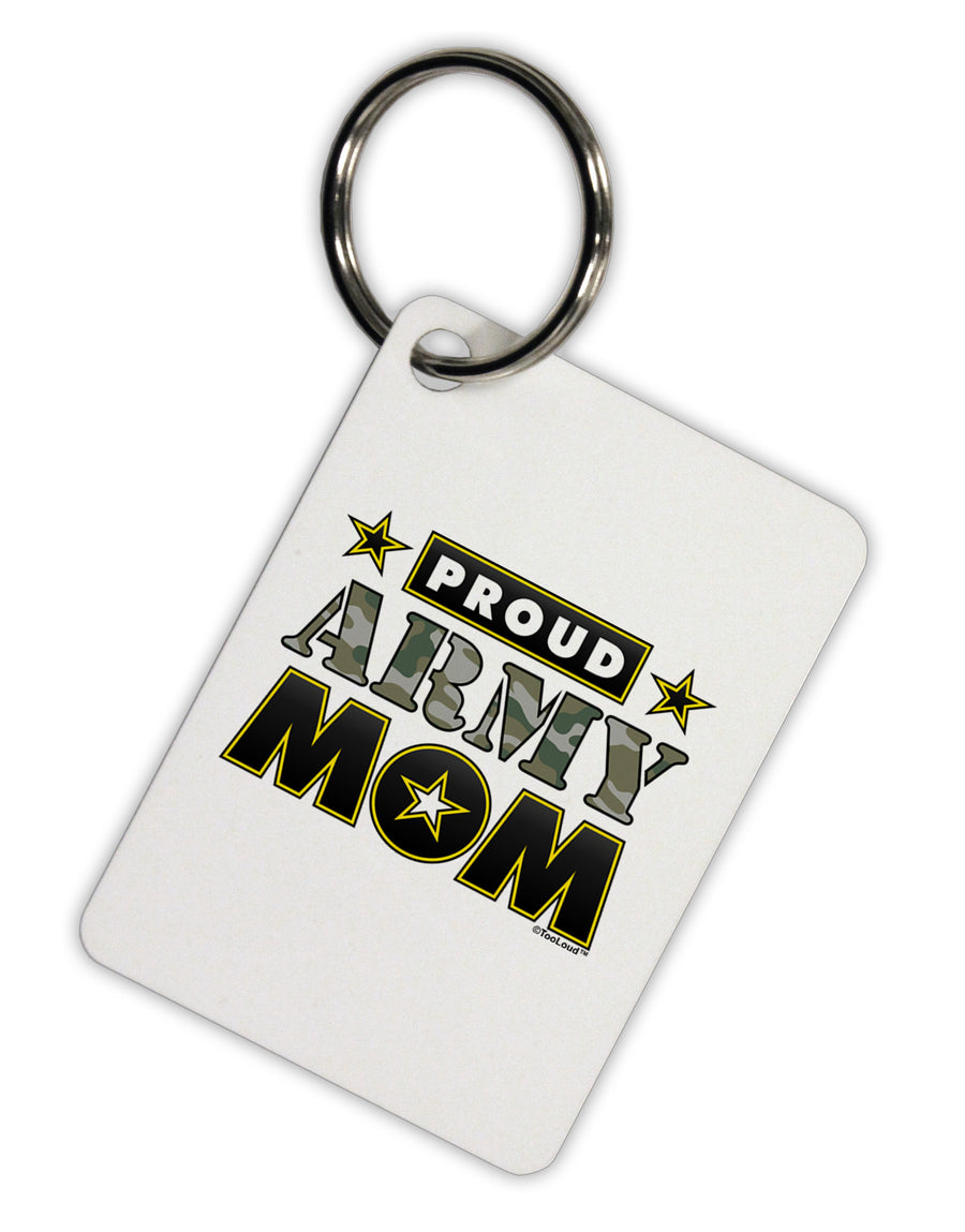Proud Army Mom Aluminum Keyring Tag-Keyring-TooLoud-White-Davson Sales