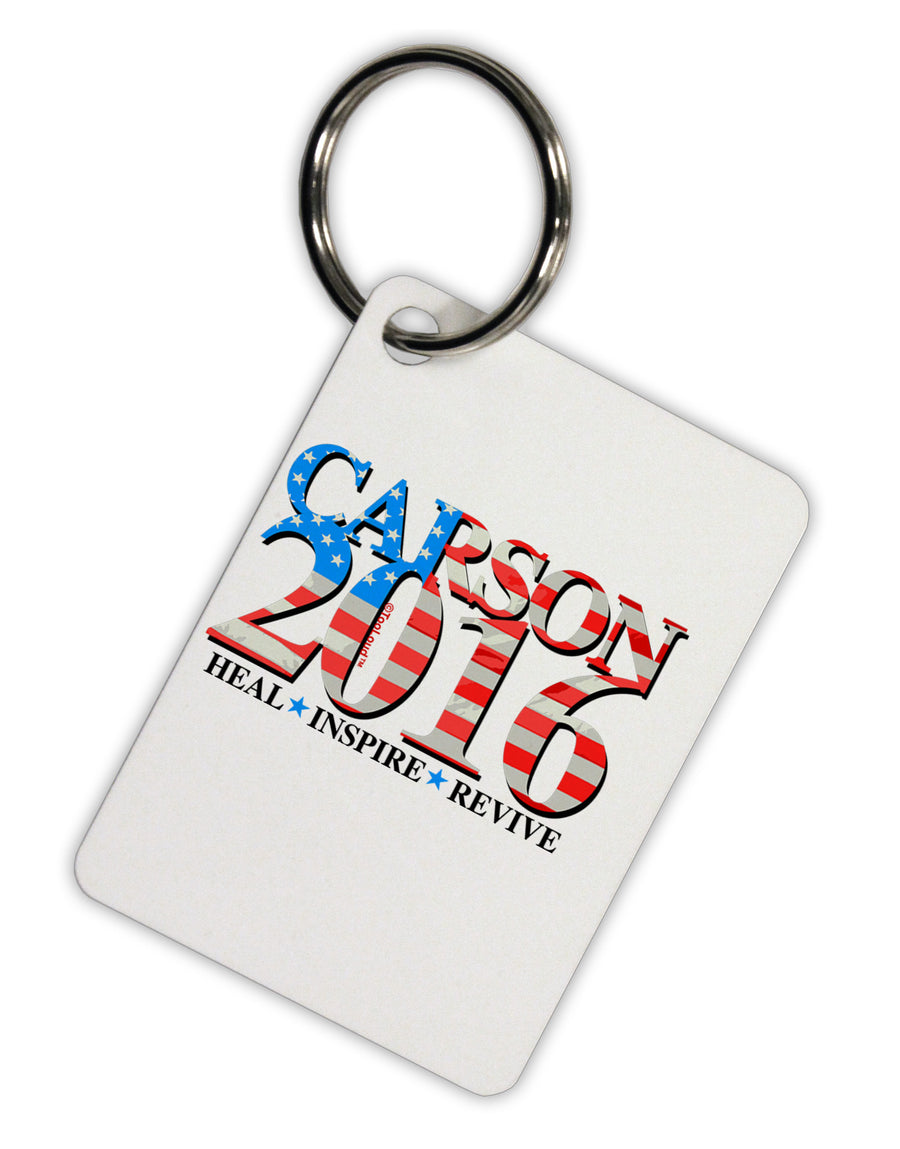 Carson Flag Slogan Aluminum Keyring Tag-Keyring-TooLoud-White-Davson Sales