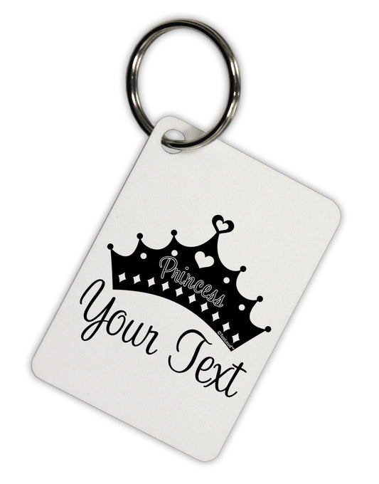 Personalized Princess -Name- Design Aluminum Keyring Tag-Keyring-TooLoud-White-Davson Sales