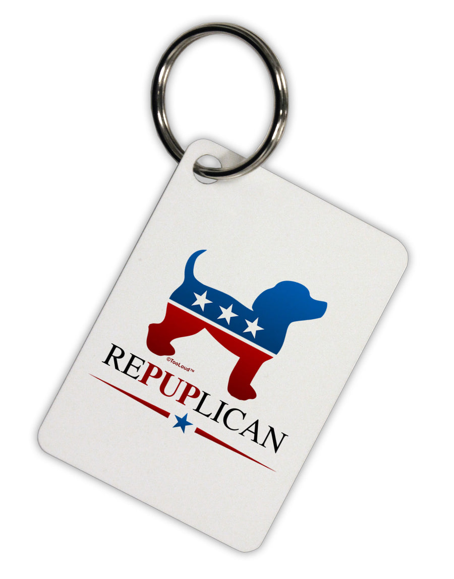 RePUPlican Aluminum Keyring Tag-Keyring-TooLoud-White-Davson Sales