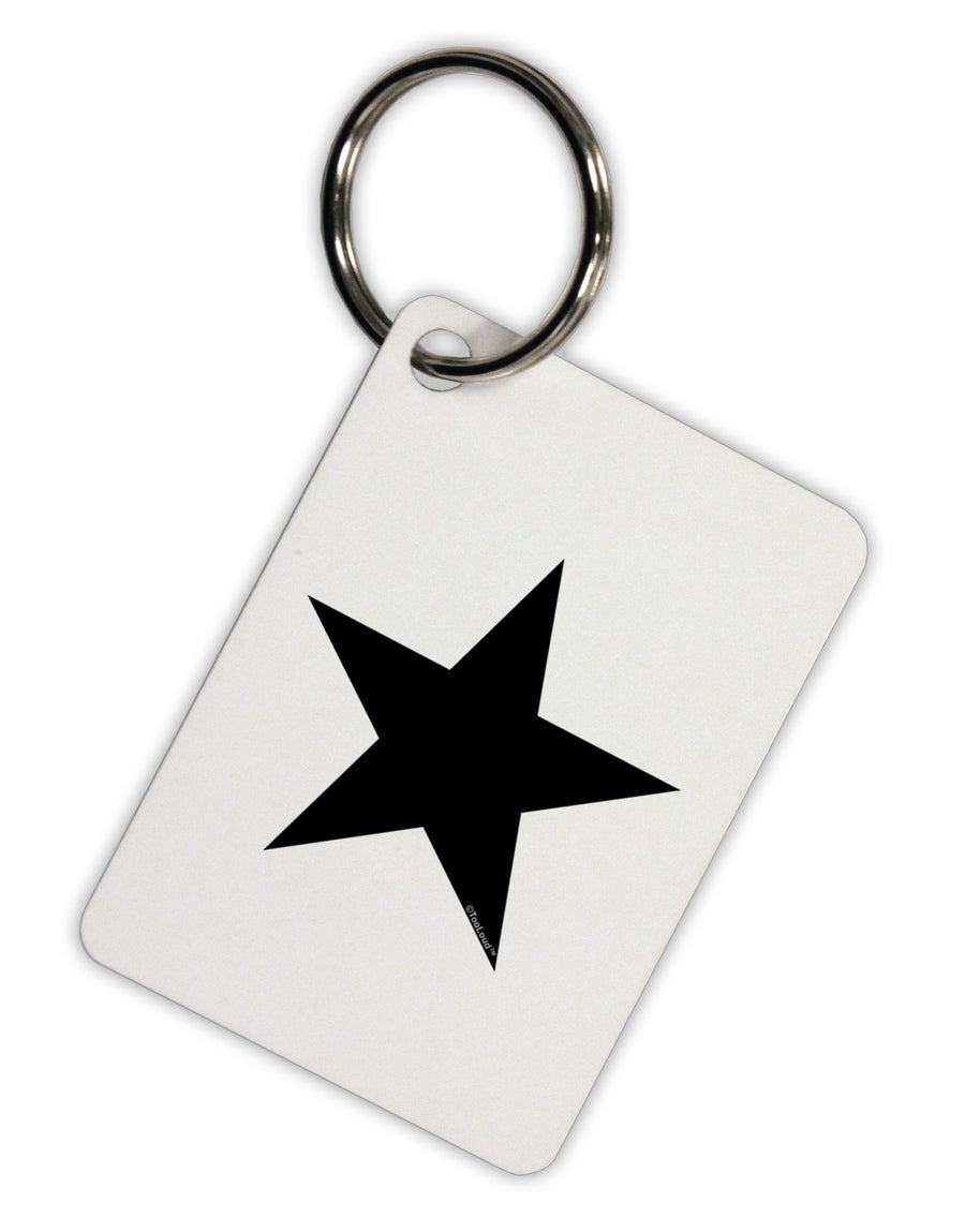 Black Star Aluminum Keyring Tag-Keyring-TooLoud-Davson Sales