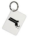 Massachusetts - United States Shape Aluminum Keyring Tag-Keyring-TooLoud-White-Davson Sales