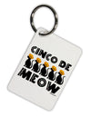 Five Cats - Cinco de Meow Aluminum Keyring Tag by TooLoud-Keyring-TooLoud-White-Davson Sales