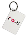 Love Kiss Aluminum Keyring Tag-Keyring-TooLoud-White-Davson Sales