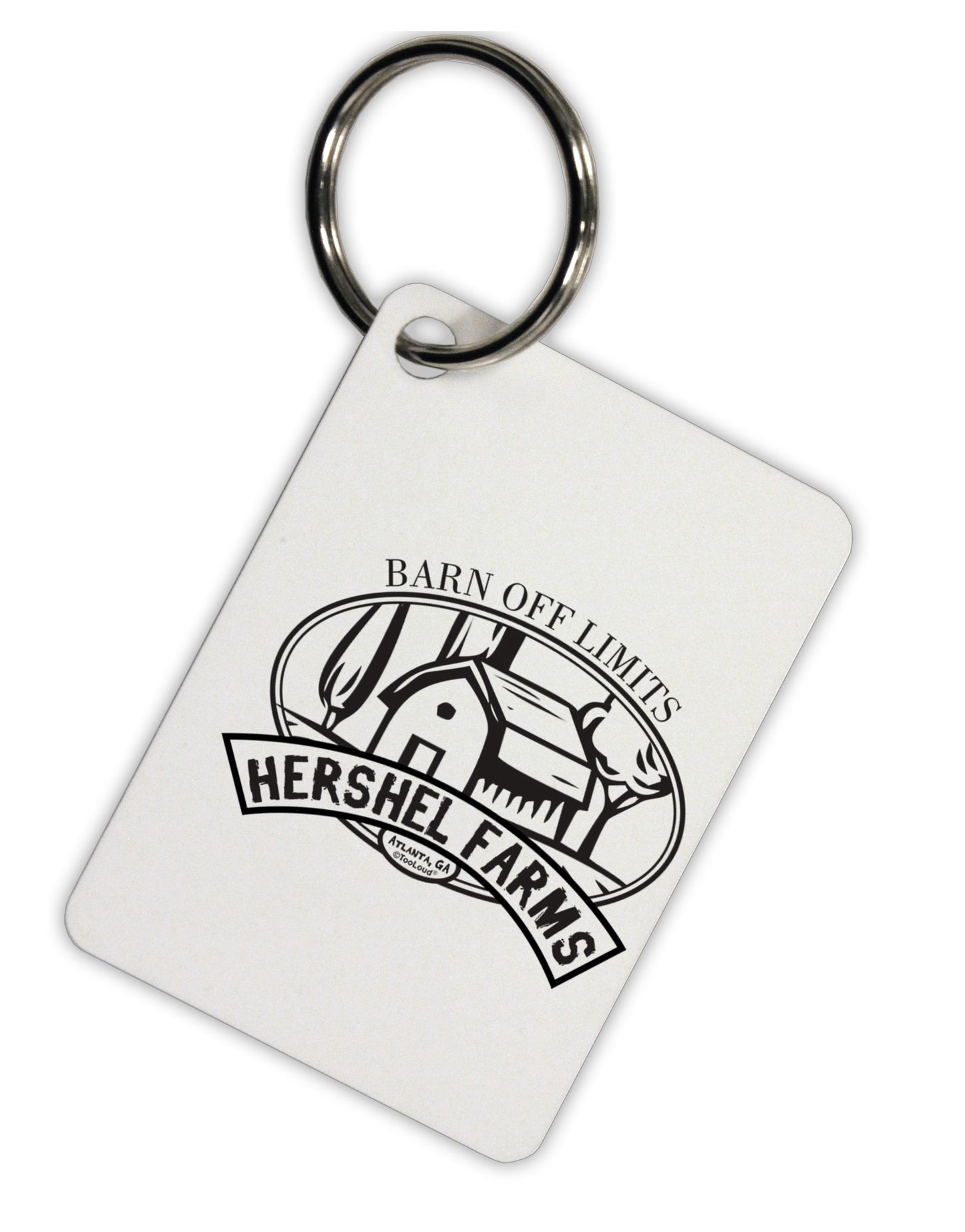 Hershel Farms Aluminum Keyring Tag by TooLoud-TooLoud-Davson Sales