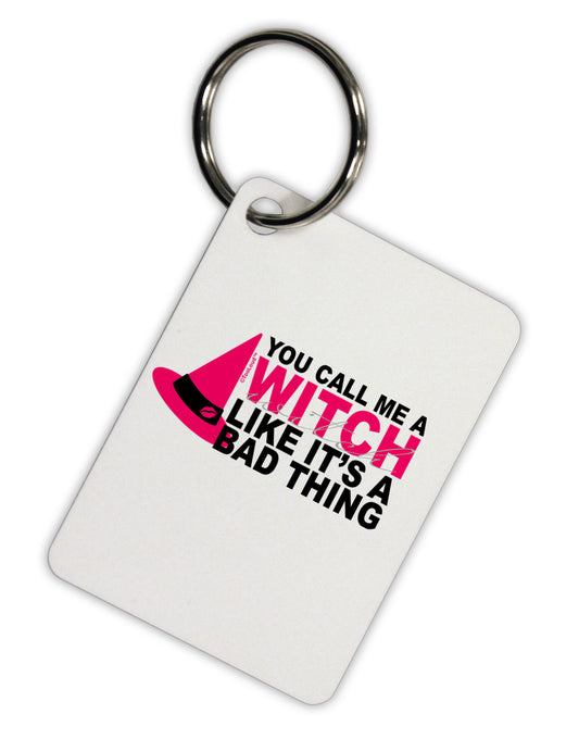 Witch - Bad Thing Hat Aluminum Keyring Tag-Keyring-TooLoud-White-Davson Sales