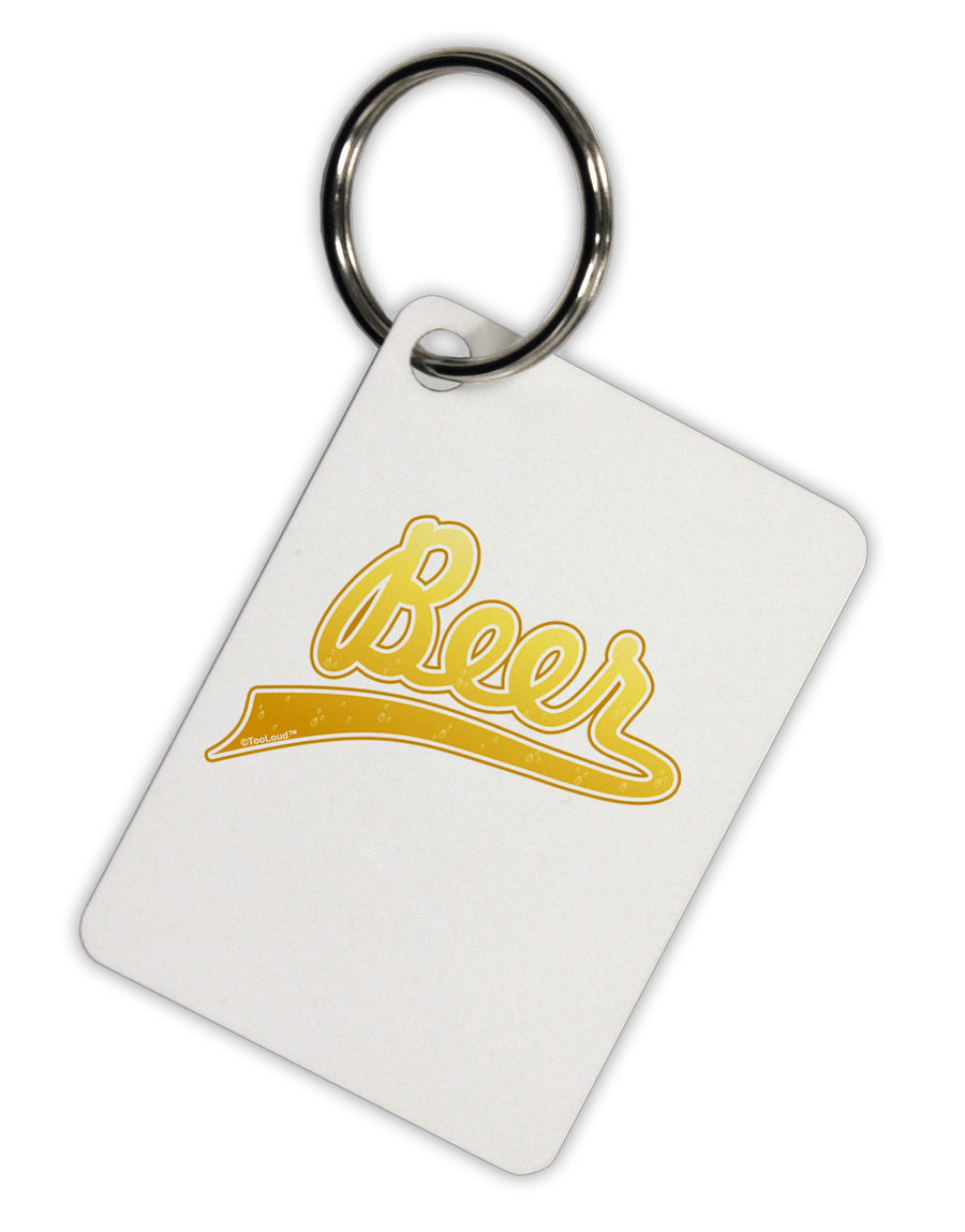 Beer Jersey Aluminum Keyring Tag-Keyring-TooLoud-White-Davson Sales