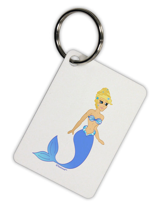 Mermaid Design - Blue Aluminum Keyring Tag-Keyring-TooLoud-White-Davson Sales