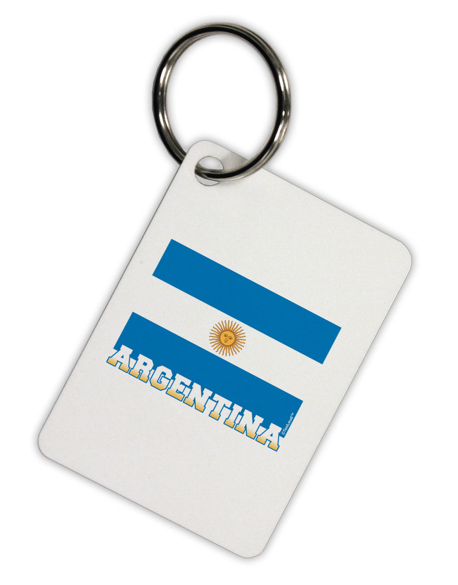 Argentina Flag Aluminum Keyring Tag-Keyring-TooLoud-White-Davson Sales