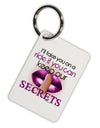 If You Can Keep Our Secrets Aluminum Keyring Tag-Keyring-TooLoud-White-Davson Sales