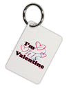 I'm HIS Valentine Aluminum Keyring Tag-Keyring-TooLoud-White-Davson Sales