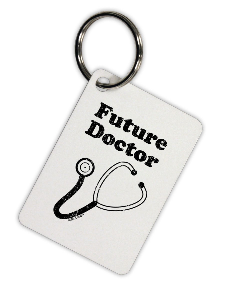 Future Doctor Distressed Aluminum Keyring Tag-Keyring-TooLoud-White-Davson Sales