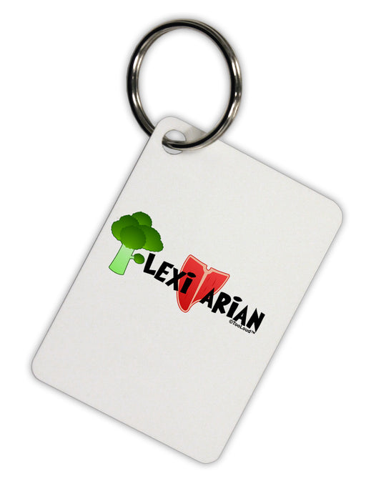 Flexitarian Aluminum Keyring Tag by TooLoud-Keyring-TooLoud-White-Davson Sales