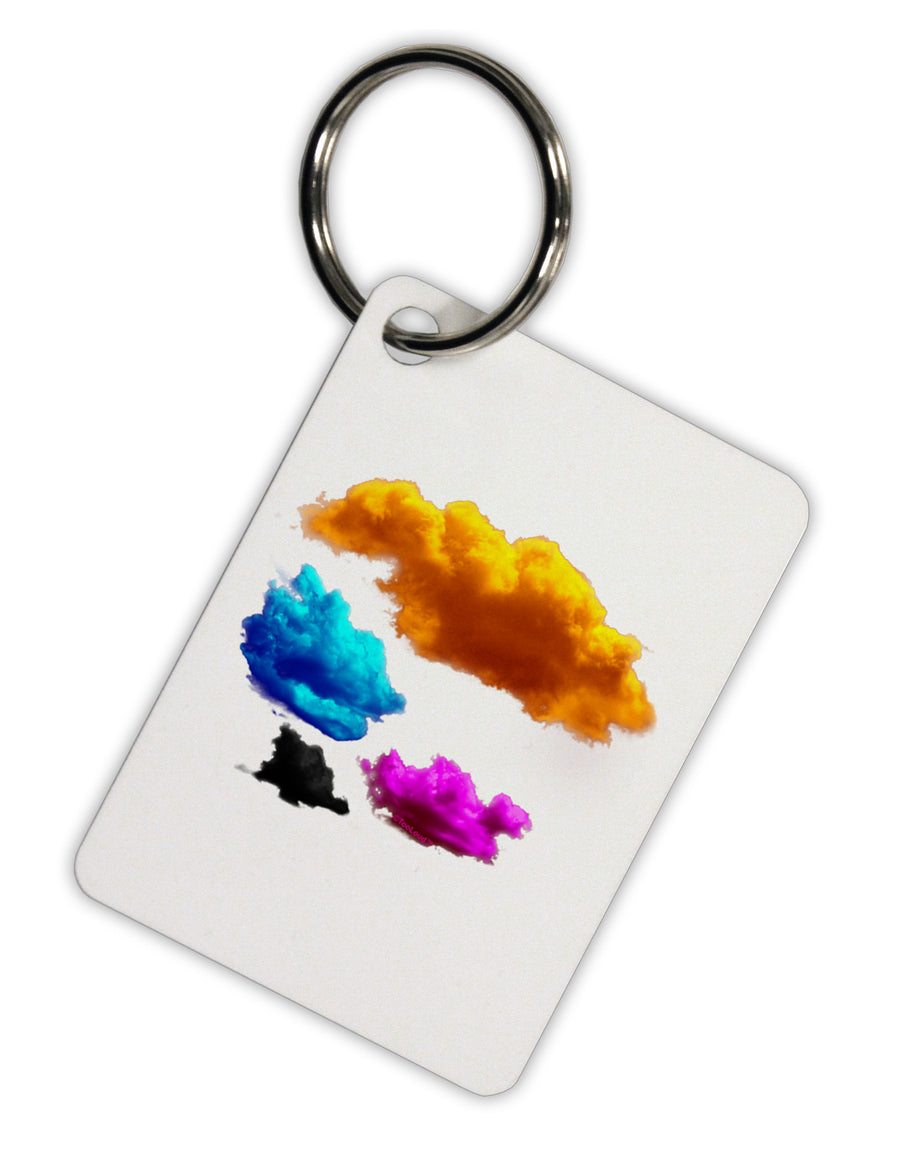 CMYK Clouds Aluminum Keyring Tag-Keyring-TooLoud-White-Davson Sales