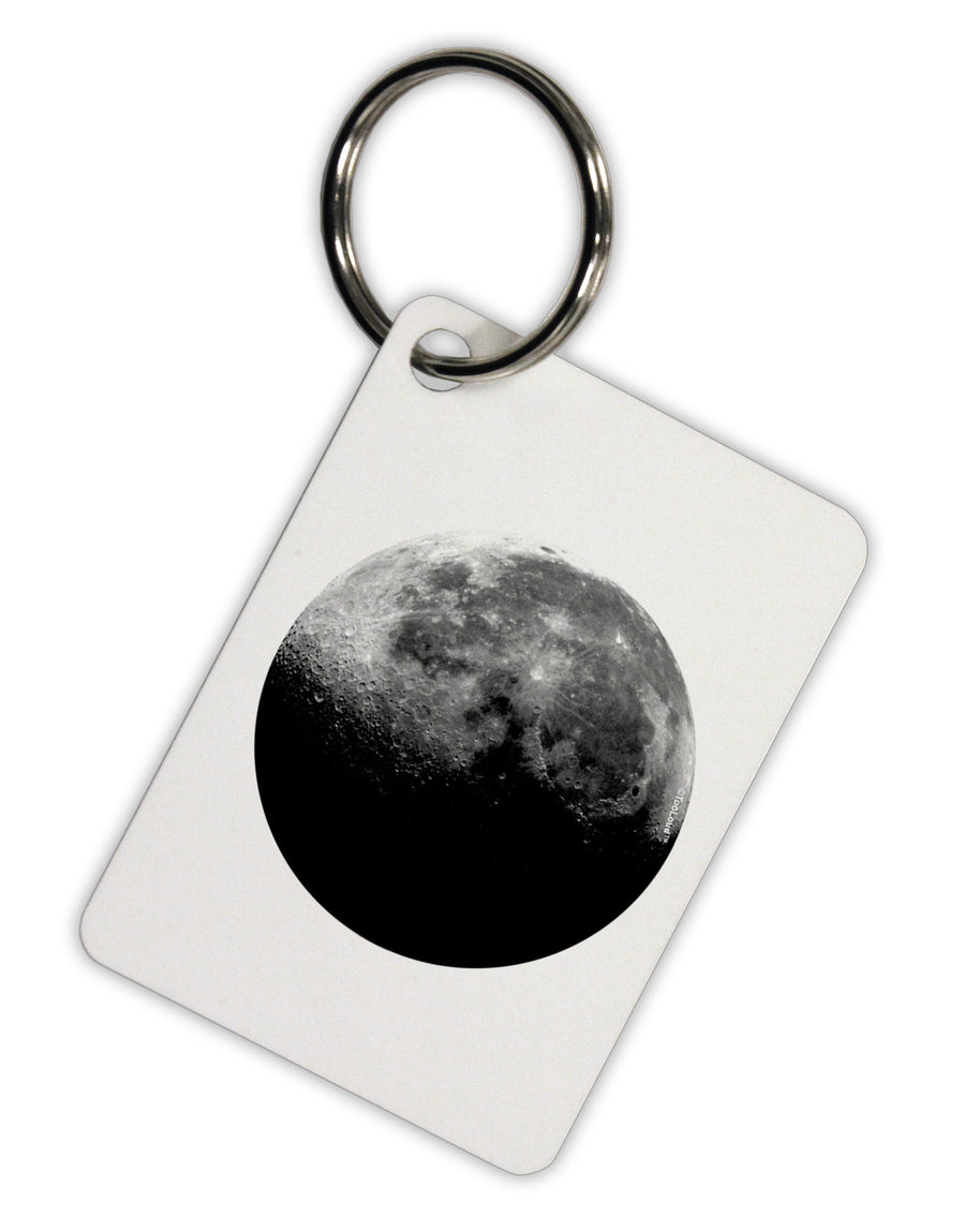 Moon of Earth Aluminum Keyring Tag-Keyring-TooLoud-White-Davson Sales