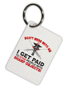 Nurse - Don't Mess With Me Aluminum Keyring Tag-Keyring-TooLoud-White-Davson Sales