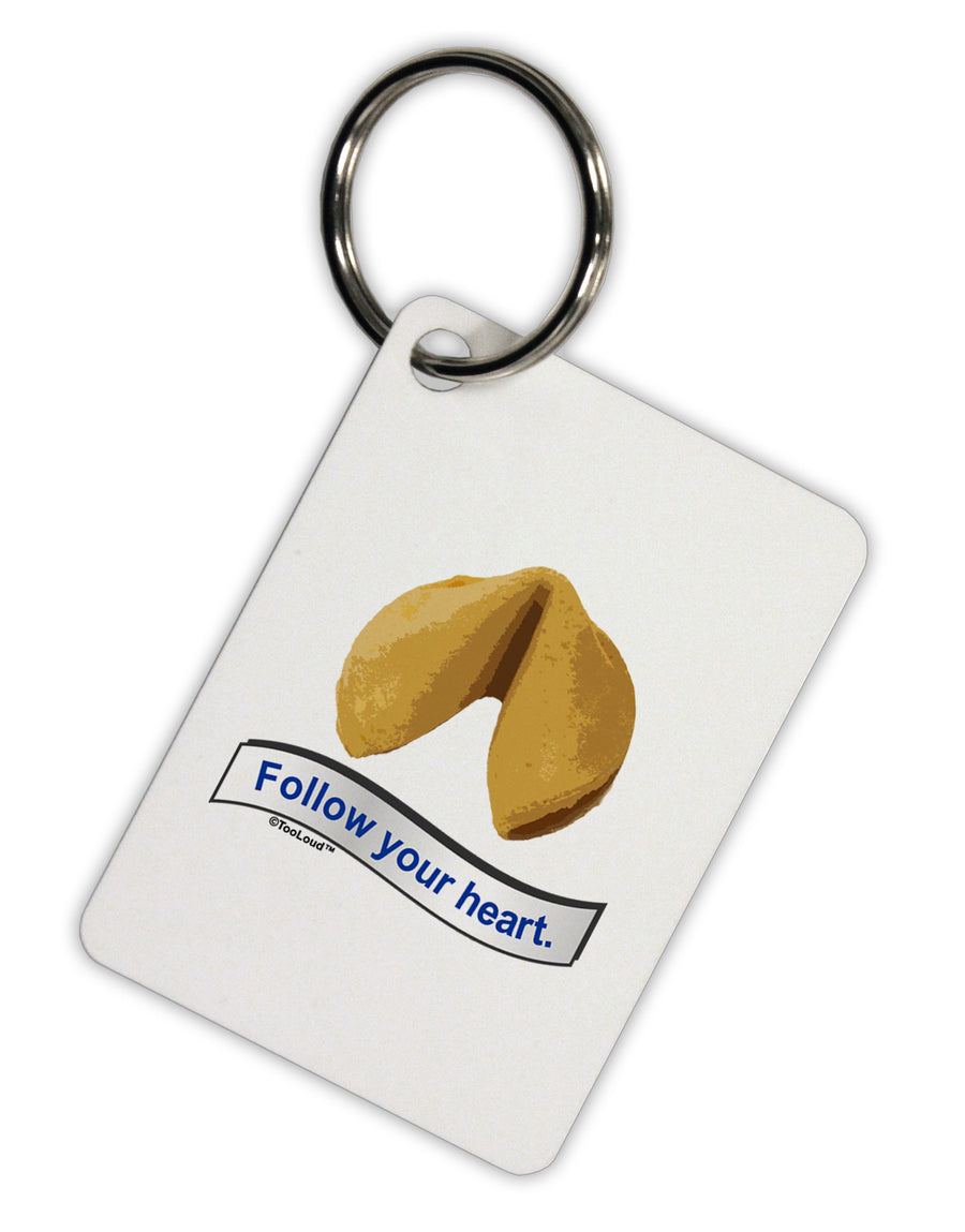 Follow Your Heart Fortune Aluminum Keyring Tag-Keyring-TooLoud-White-Davson Sales