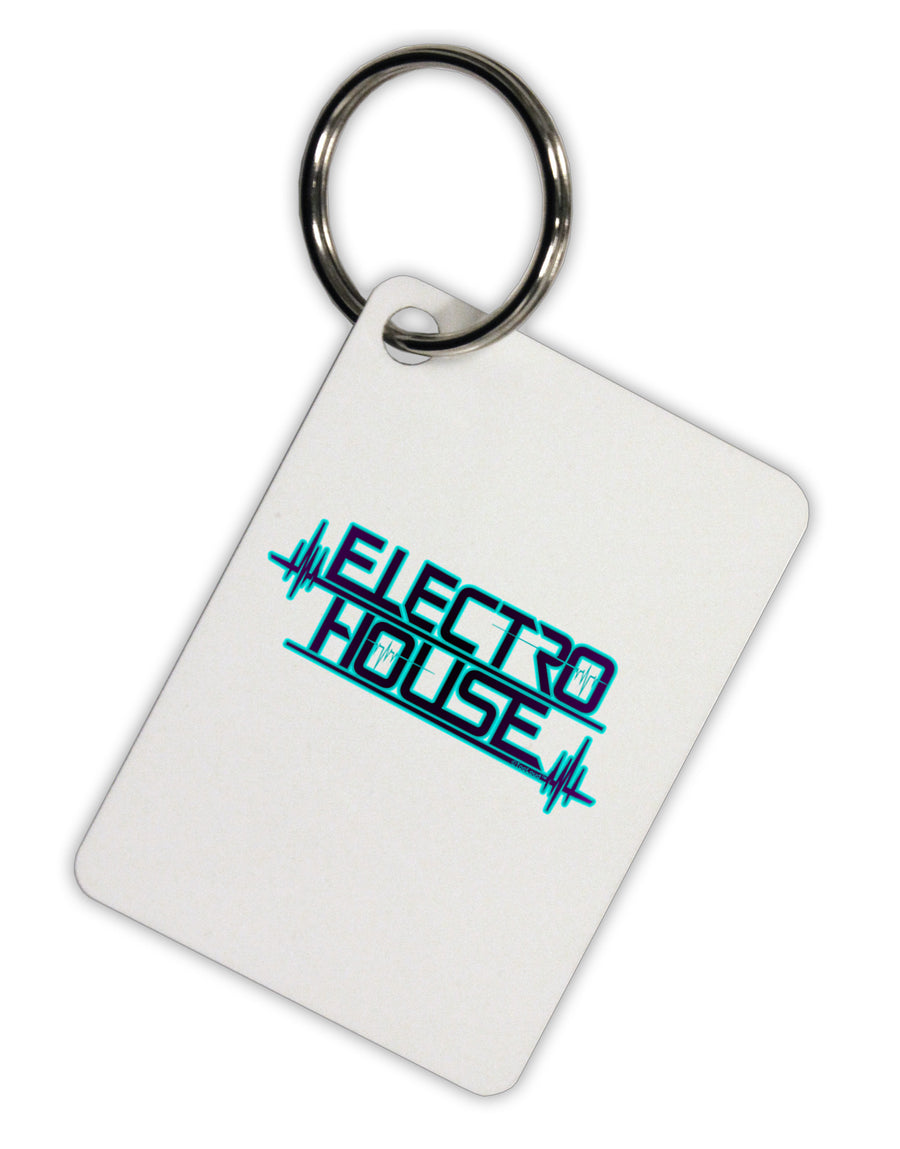 Electro House Bolt Aluminum Keyring Tag-Keyring-TooLoud-White-Davson Sales