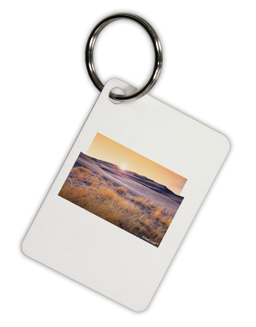 Colorado Sand Dunes Cutout Aluminum Keyring Tag-Keyring-TooLoud-White-Davson Sales