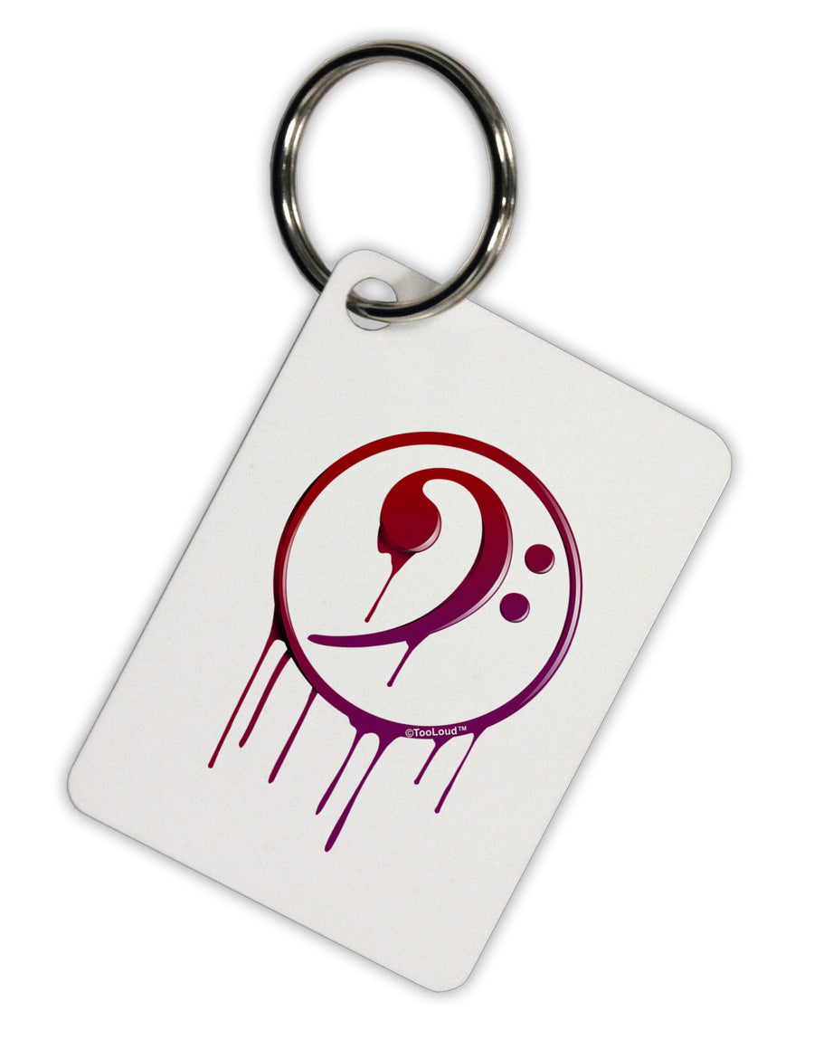 Dripping Bass Symbol Aluminum Keyring Tag-Keyring-TooLoud-White-Davson Sales