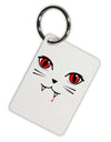 Vamp Kitty Aluminum Keyring Tag-Keyring-TooLoud-White-Davson Sales