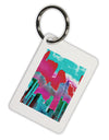 Chicago Abstract 2 Watercolor Aluminum Keyring Tag-Keyring-TooLoud-White-Davson Sales