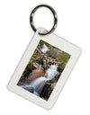 Colorado Waterfall Scene Aluminum Keyring Tag-Keyring-TooLoud-White-Davson Sales