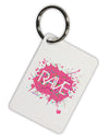 Rave Splatter Pink Aluminum Keyring Tag-Keyring-TooLoud-White-Davson Sales