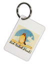 Red-tailed Hawk Text Aluminum Keyring Tag-Keyring-TooLoud-White-Davson Sales