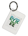 Byte Me Aluminum Keyring Tag-Keyring-TooLoud-White-Davson Sales