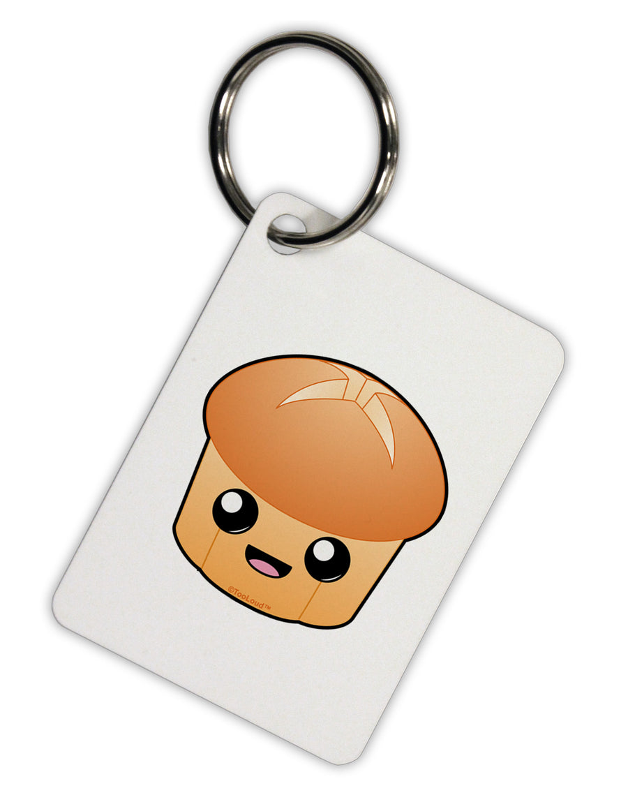 Cute Dinner Roll Aluminum Keyring Tag-Keyring-TooLoud-White-Davson Sales